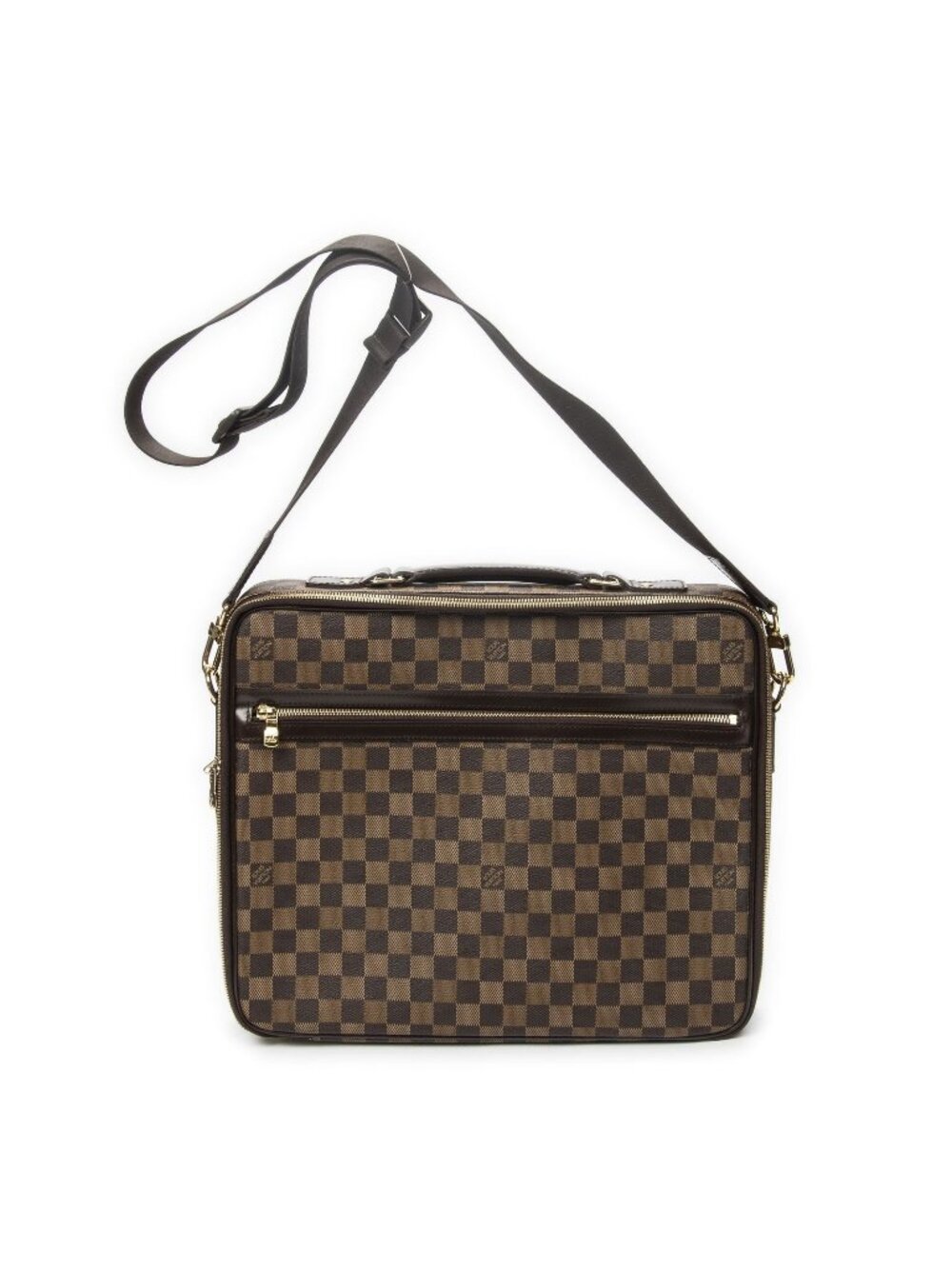 Louis Vuitton Savana Laptop Case Brown Damier Ebene